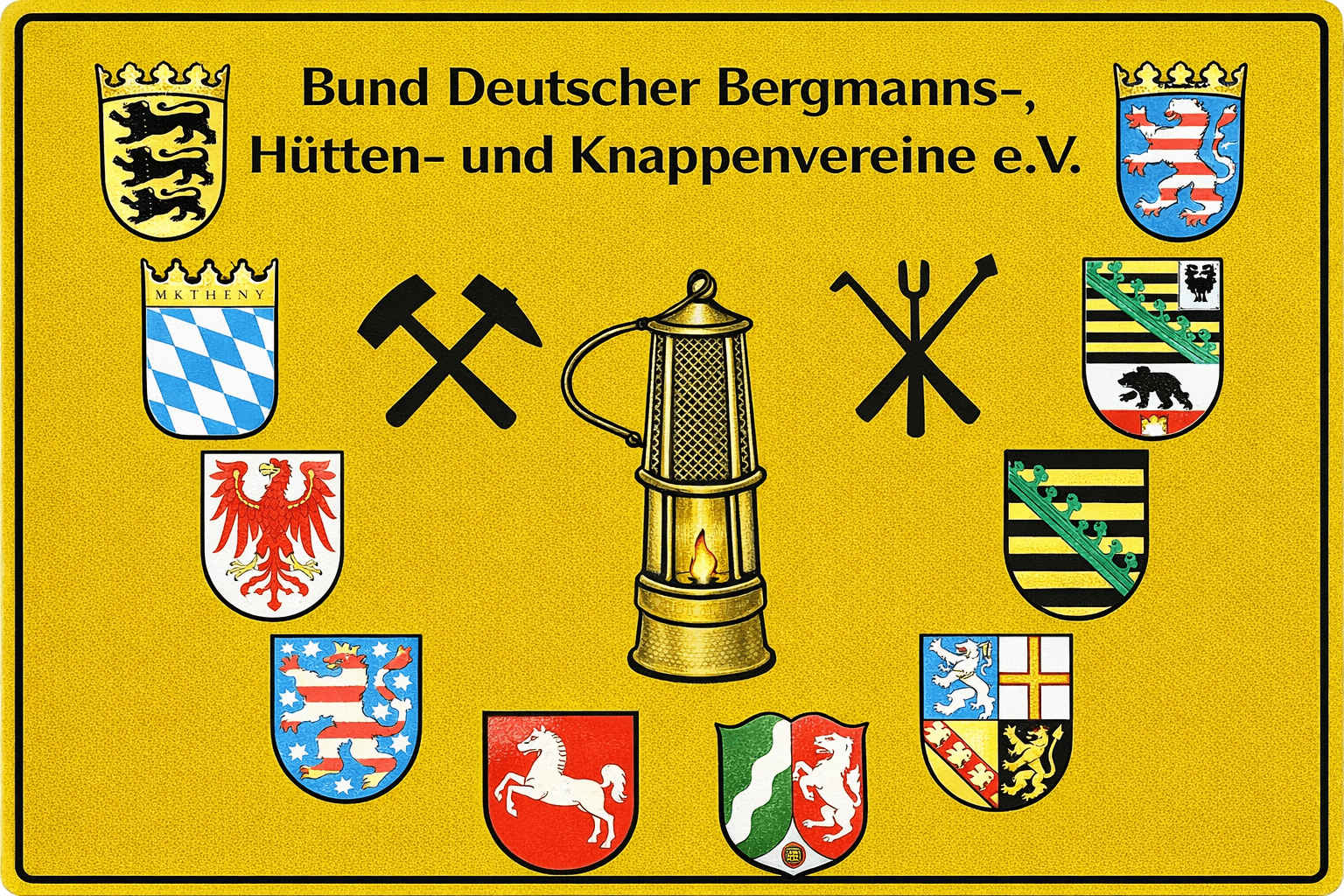 Ehrenplakette des Bundes Deutscher Bergmanns-, Hütten- und Knappenvereine e.V.